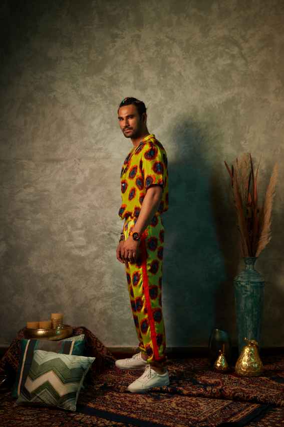 Lime Blotch Printed Shirt image 2