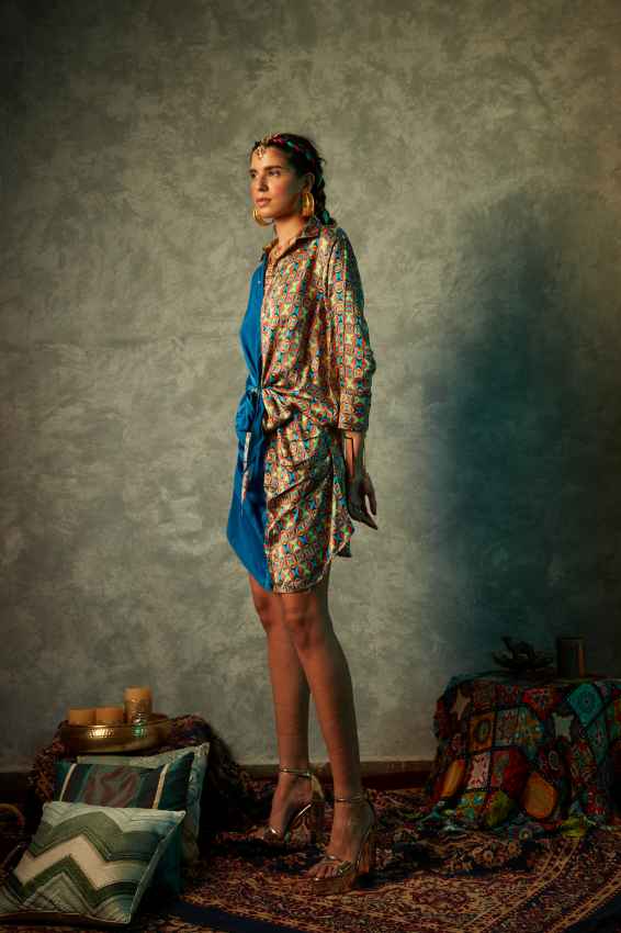 Small Square Half &amp; Half Dress image 1