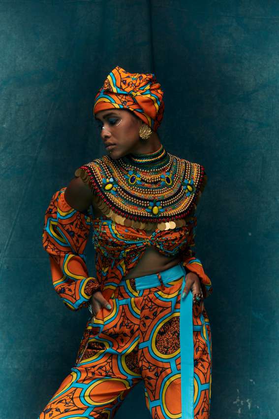 Emrbroidered choker image 0