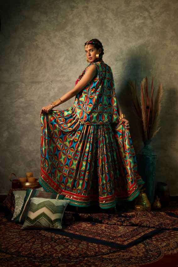 Big Square Printed Lehenga image 2