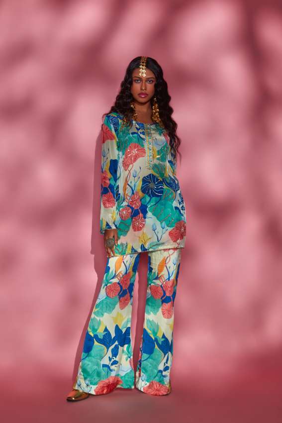 Floral Flare palazzo image 0