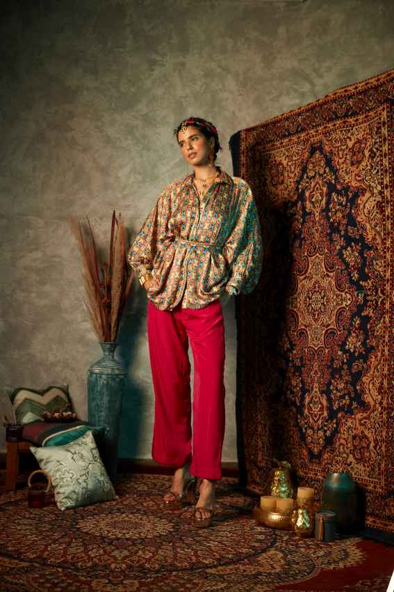 Small Square Oversized Flare Shirt image 0
