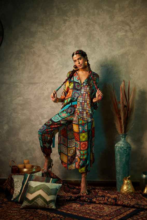 Big Tile &amp; Small Tile Half &amp; Half Shirt image 0