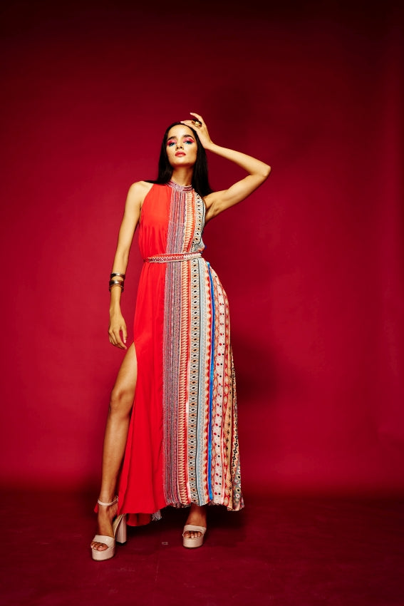 Half/Half Long Dress image 0