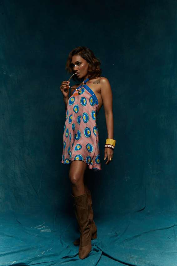 Tennis ball Halter dress image 2