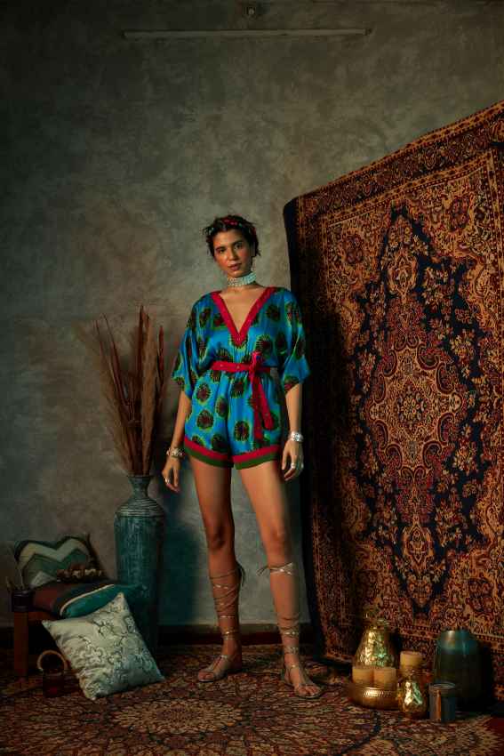 Blue Blotch Romper image 0