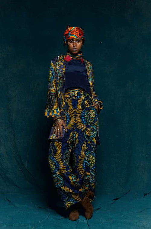 big blue lazer cut hem jacket image 0