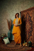 Mustard Kurta with Embroidery image 0