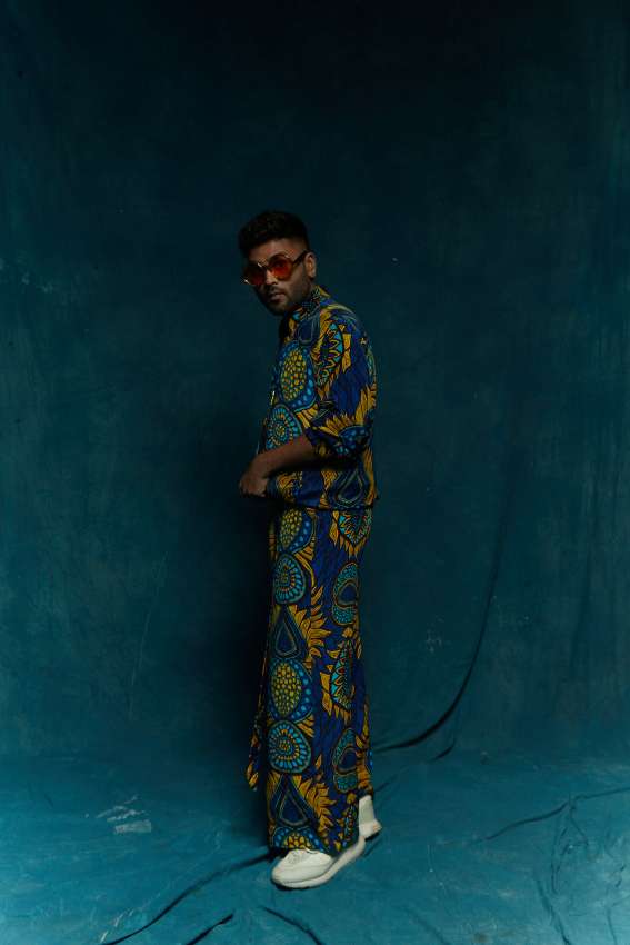 Big Blue bomber pants image 2