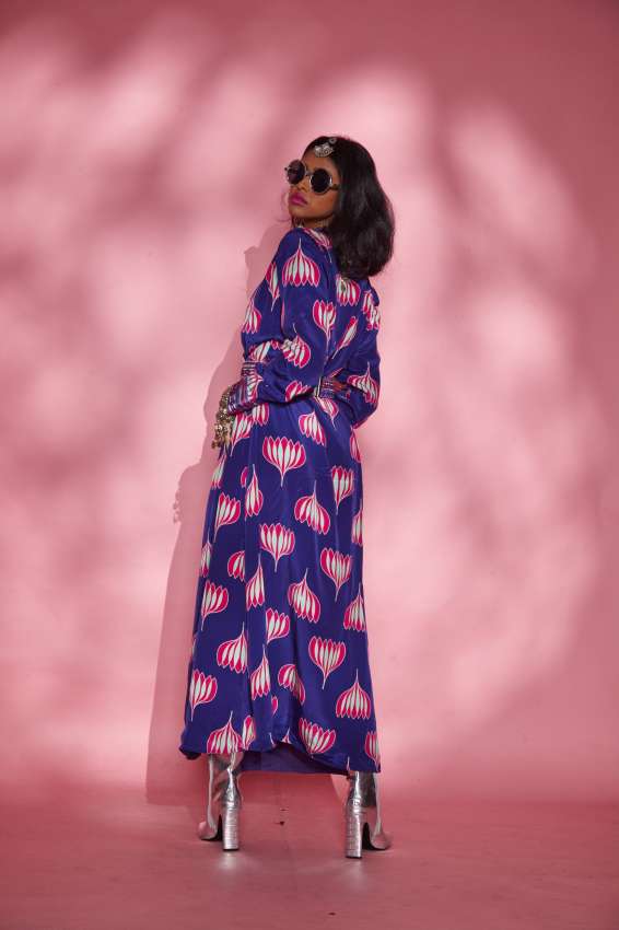 Purple Lotus Blazer dress image 2