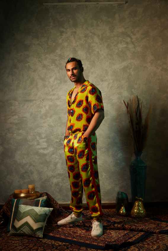 Lime Blotch Joggers image 0