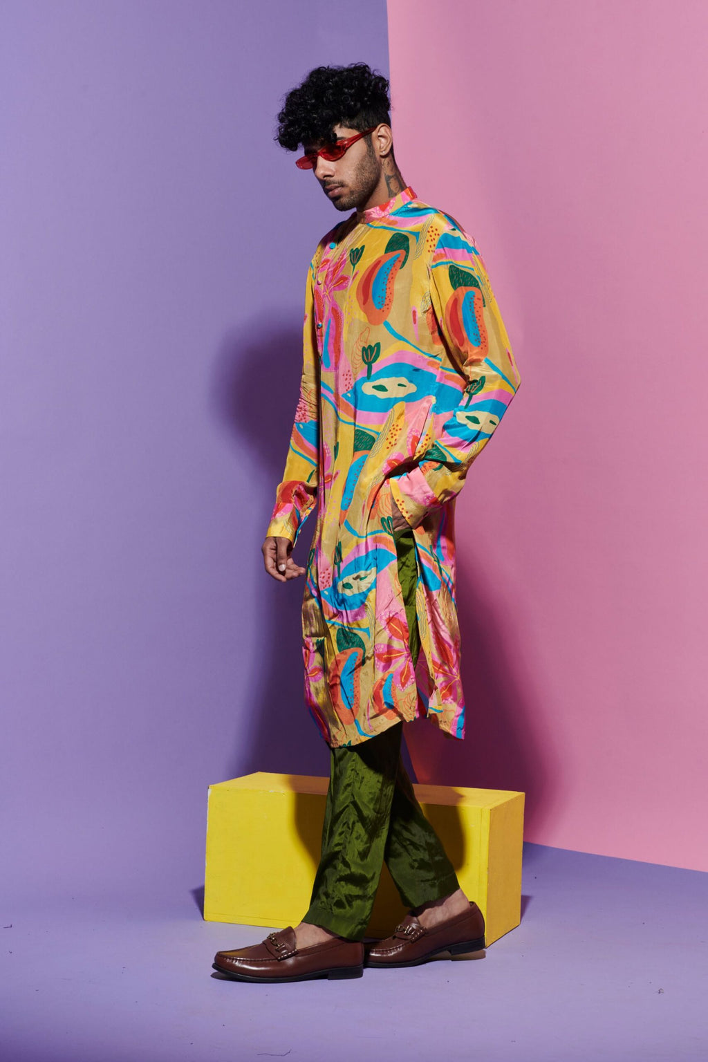 Men’s Kurta in Croissant Print image 1