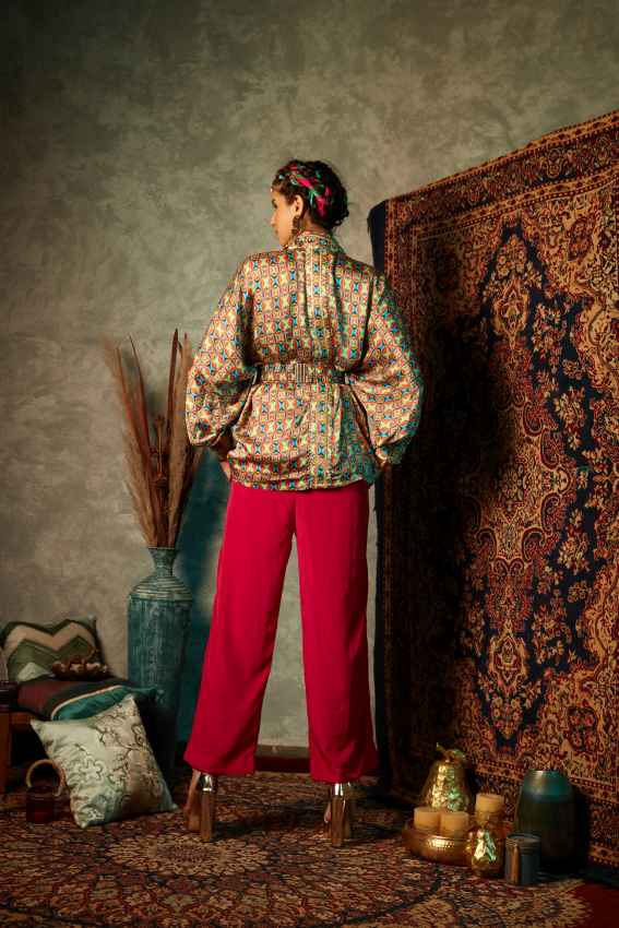 Small Square Oversized Flare Shirt image 2