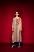 Tribal Border Kurta With Yoke image 0