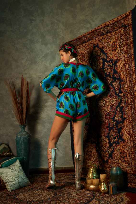 Blue Blotch Romper image 2