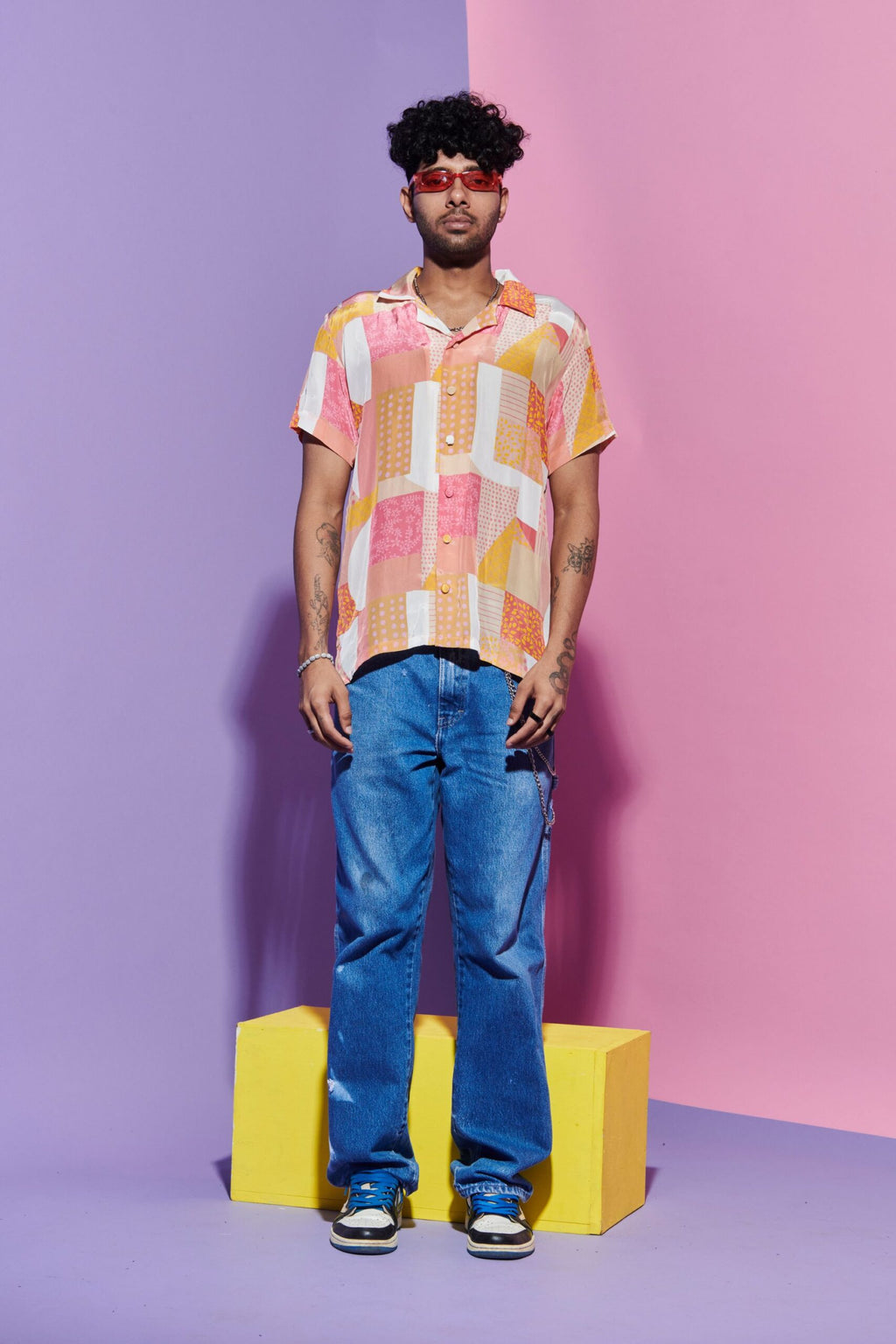 Geometric Print Shirt for Men image 0