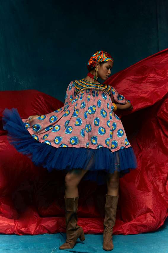 Tennis ball flare dress image 0