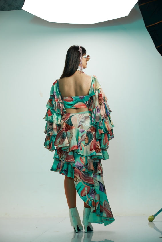 Ruffles Coral Top image 1