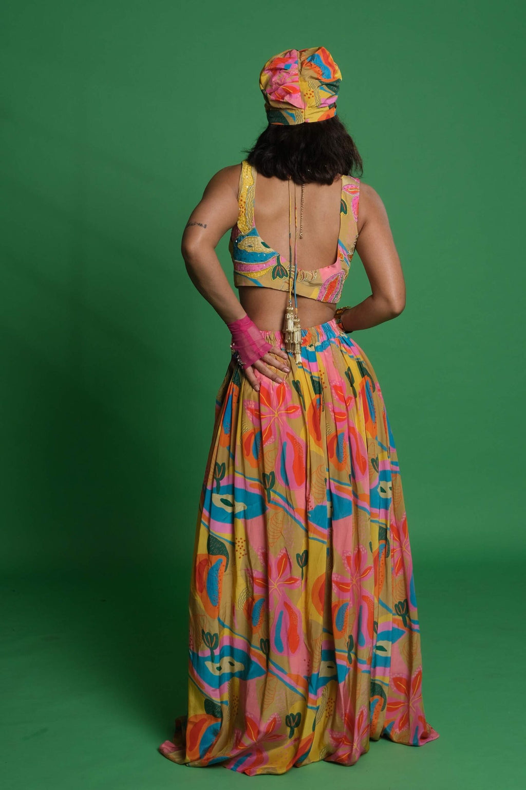 Croissant Embroidered Lehenga and Blouse image 1