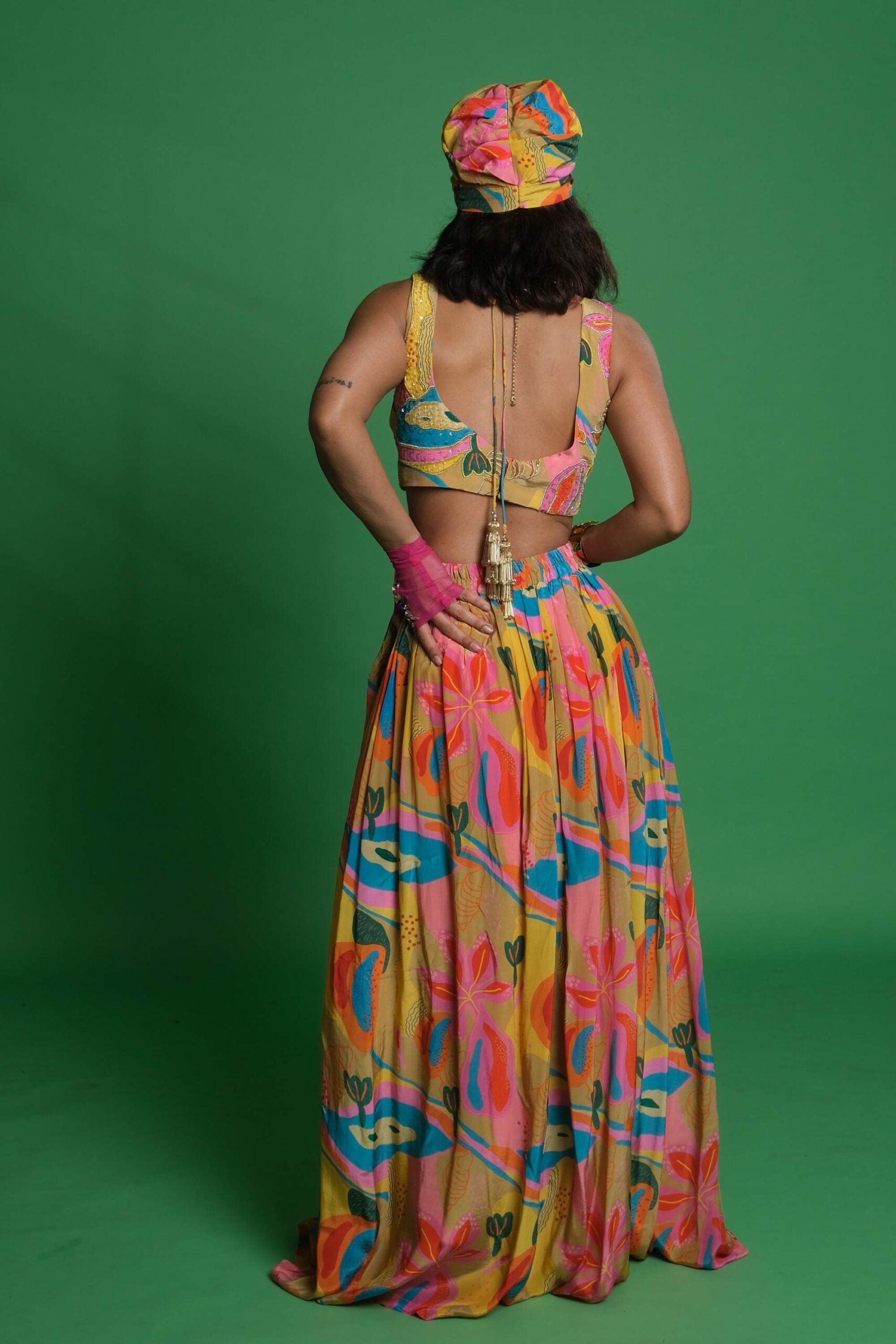 Croissant Embroidered Lehenga and Blouse image 1