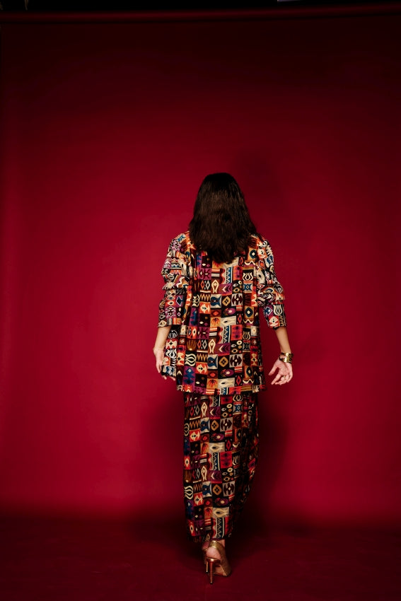 Blazer Tribal Maroon image 2