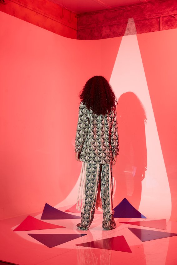 Green Triangle Pants image 2