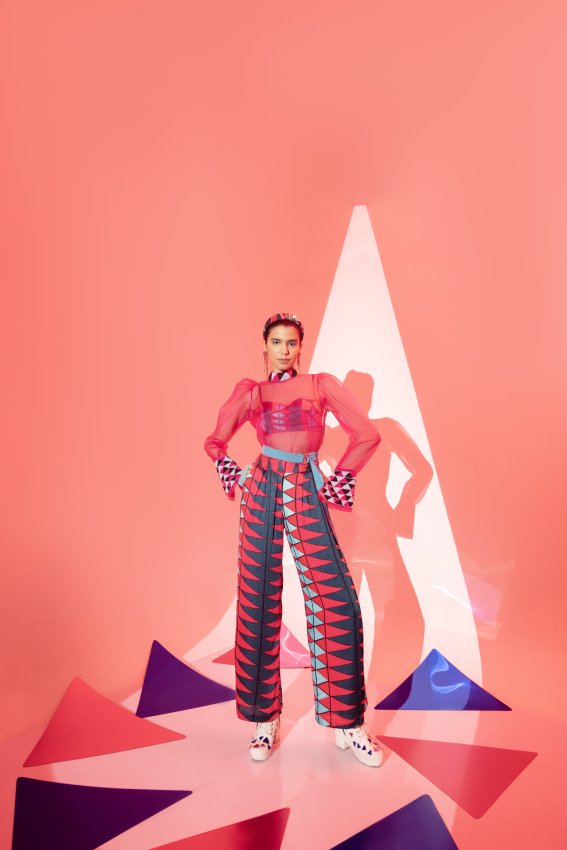 Pink Organza Top image 0