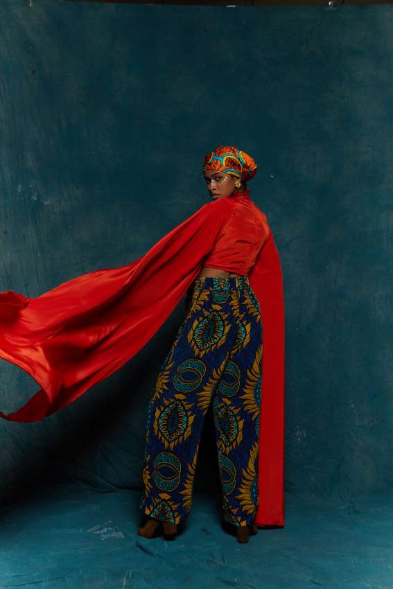 red top with beads image 3