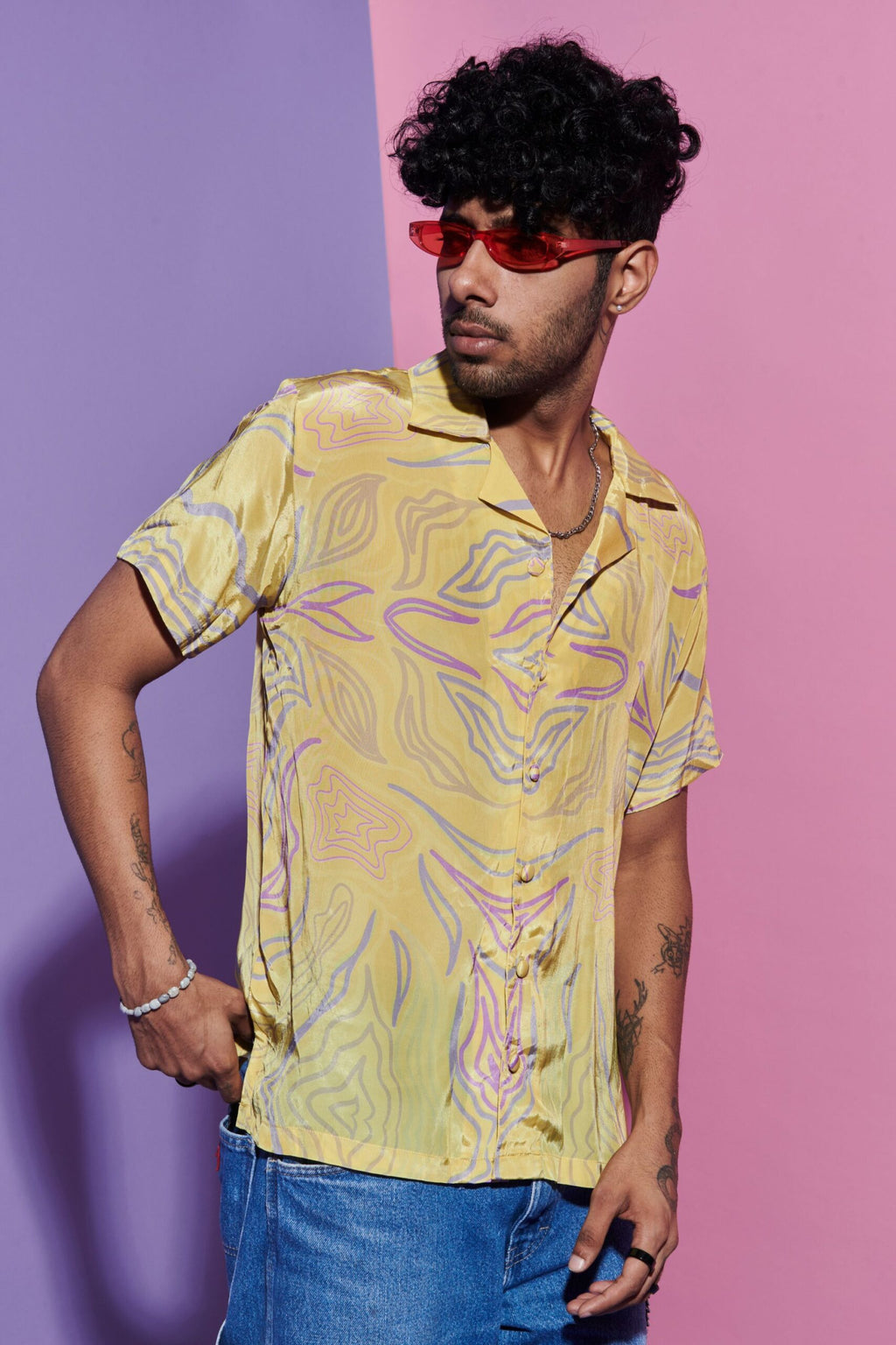 Amoeba Print Shirt for Men image 1