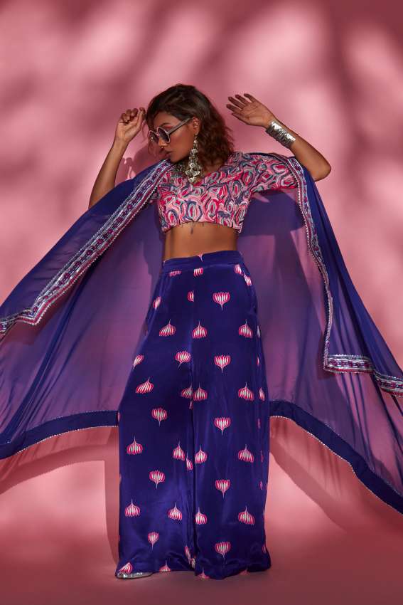 purple lotus cape image 0