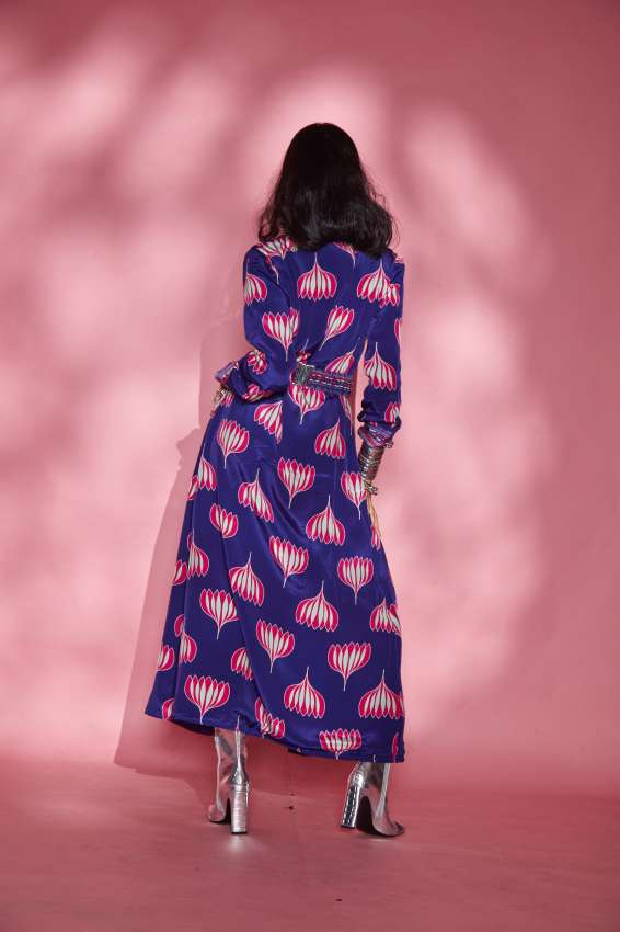 Purple Lotus Blazer dress image 1