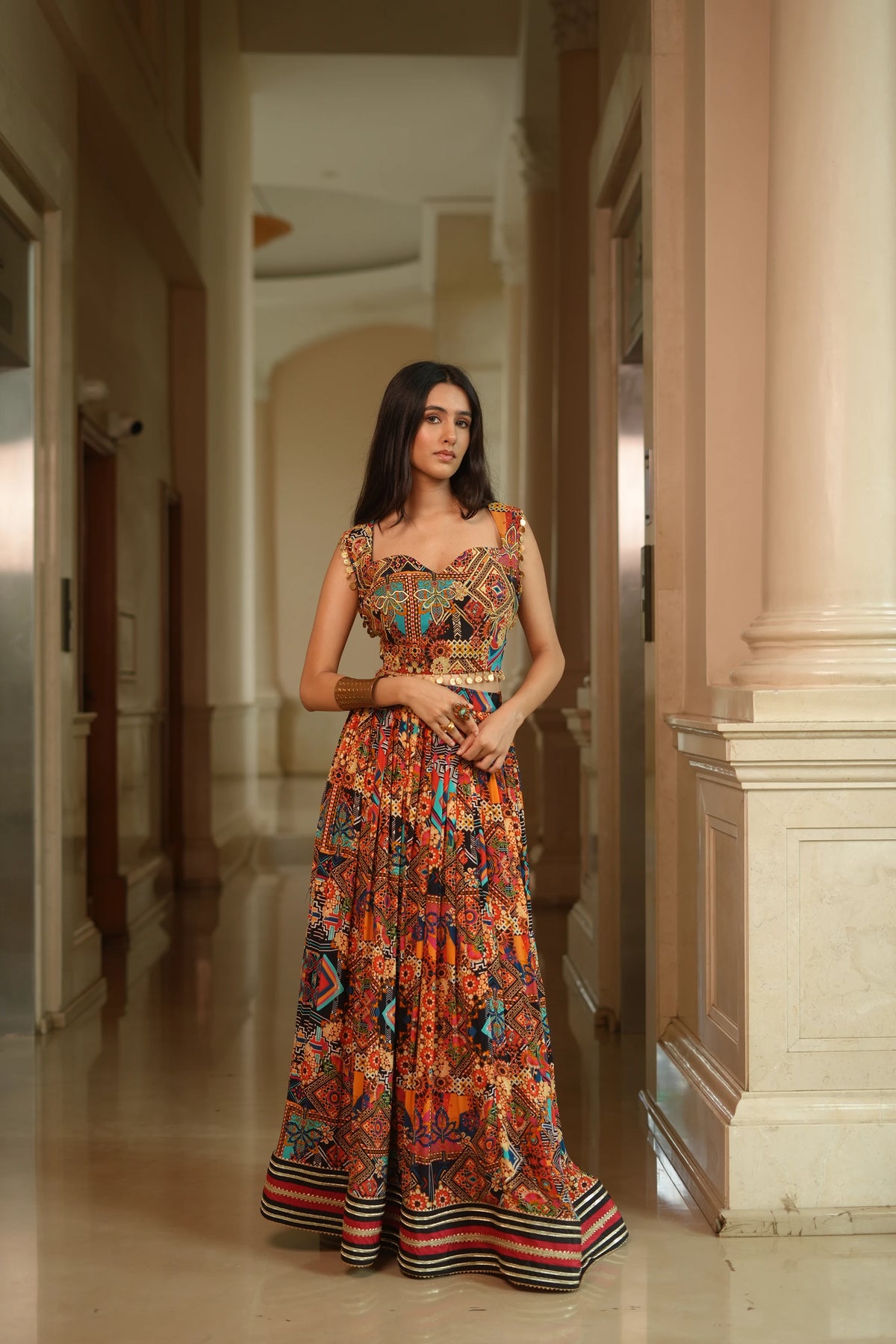 Collage Lehenga Skirt