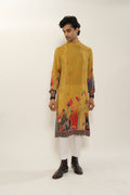 YELLOW VISCOSE CREPE KURTA