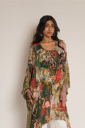 Flamingo Kaftan Tunic With Belt