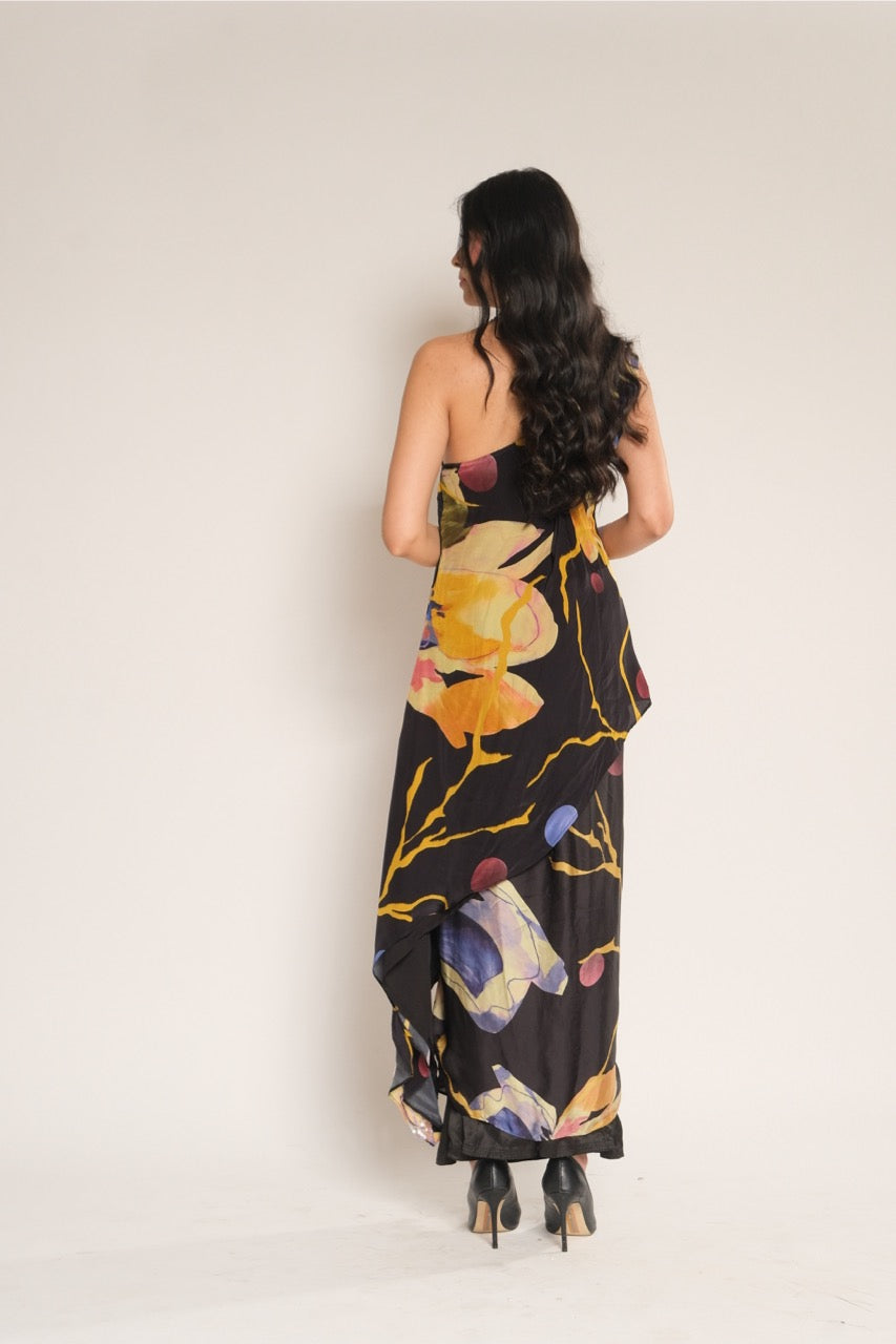 Black Drape Skirt