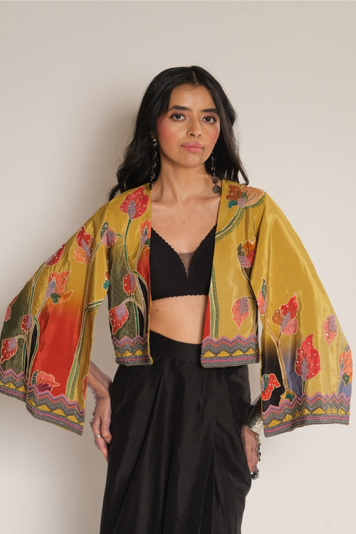 Black Drape Skirt