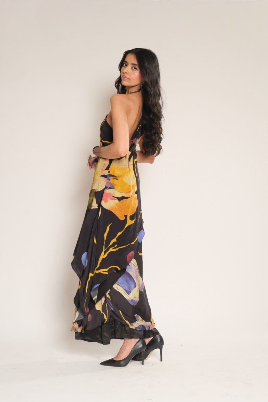 Black Drape Skirt