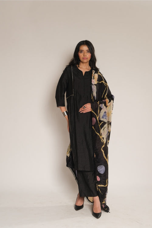 Black Kurta Without Dupatta