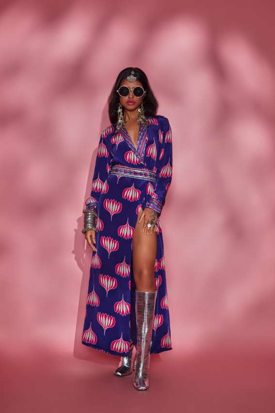 Purple Lotus Blazer dress image 0