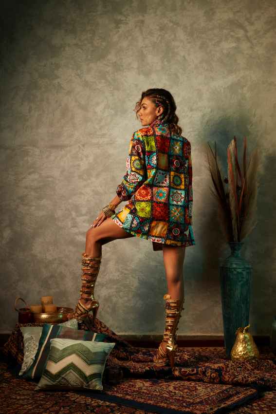 Big Tile High Waisted Printed Short image 2