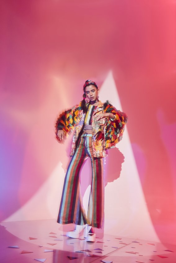 Stripe Crop Sleeveless Top image 0