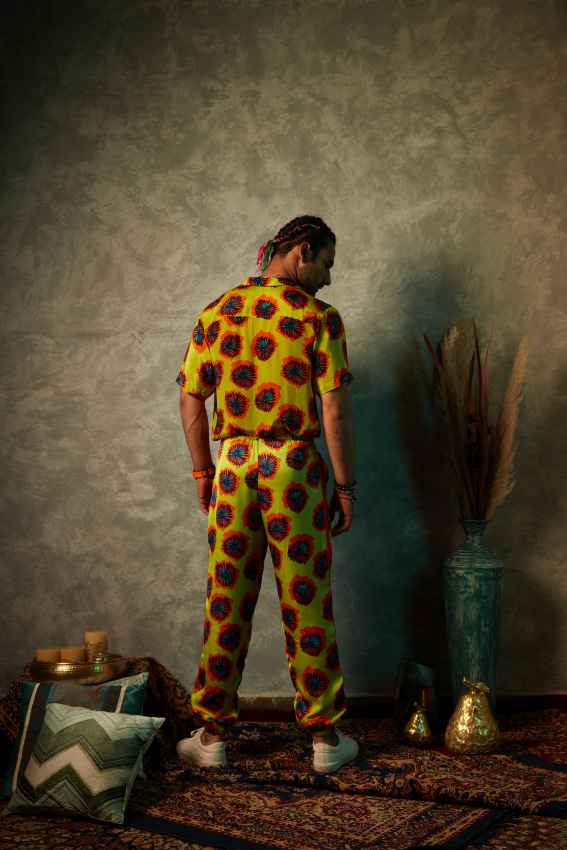 Lime Blotch Printed Shirt image 1