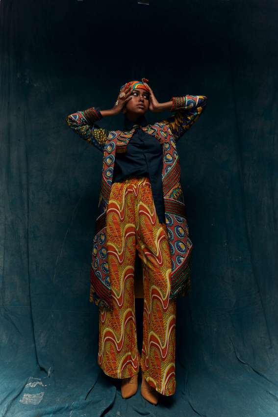 Yellow orange wave pants image 0