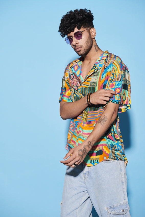 Aztec Half Men's Shirt image 0