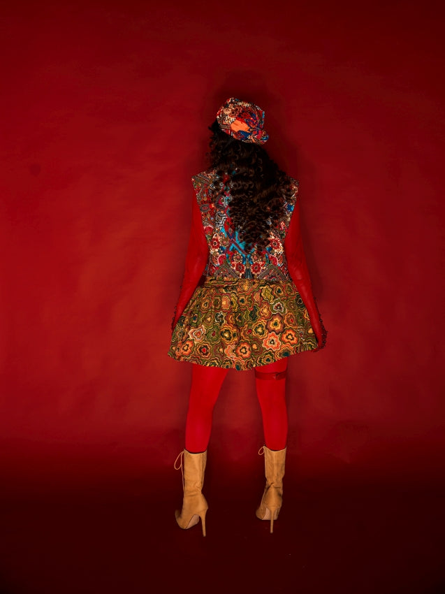 Quilted cropped jacket image 1