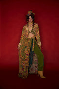 Pinwheel Print Co-ord Set with Bralette & Layered Pants image 0