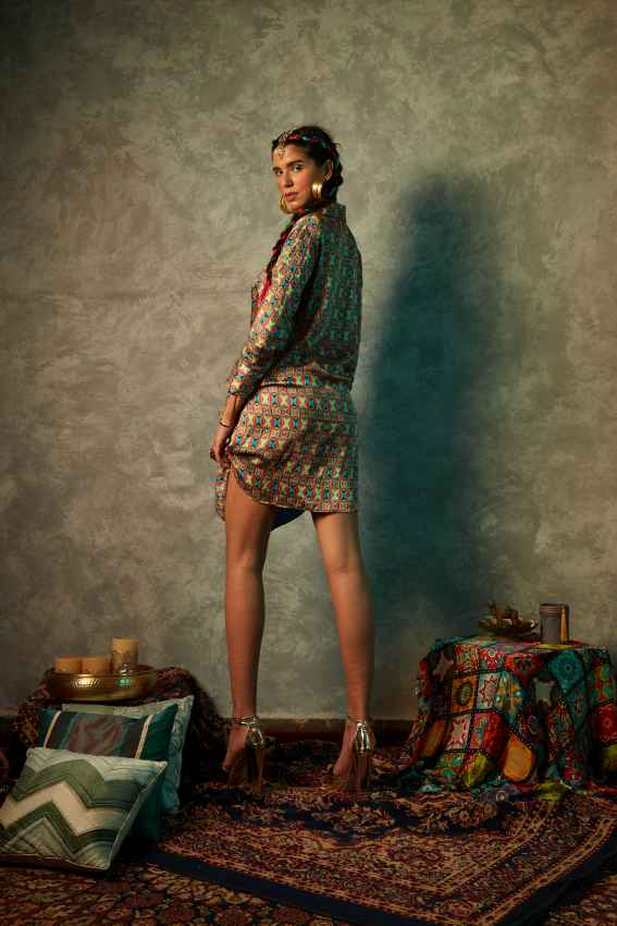 Small Square Half &amp; Half Dress image 2