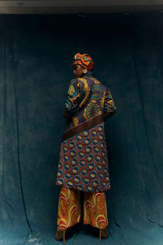 Embroidered afro shacket image 1