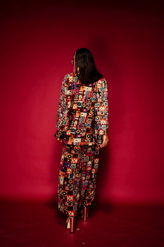 Tribal Maroon Pant image 2