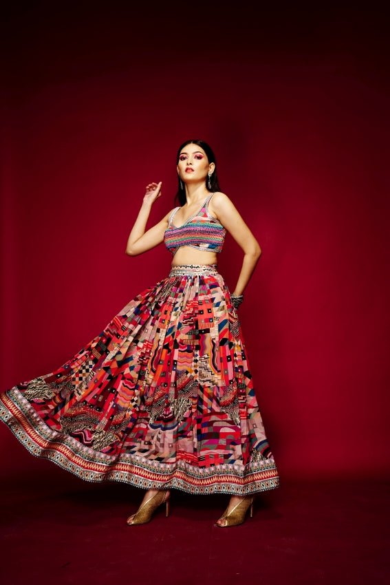 Folk Lehenga image 0